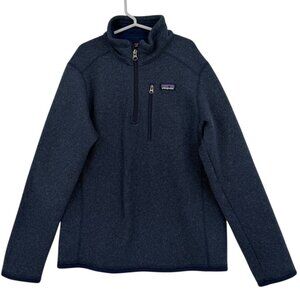 Patagonia Kids Half-Zip Fleece Pullover Navy Blue M/10